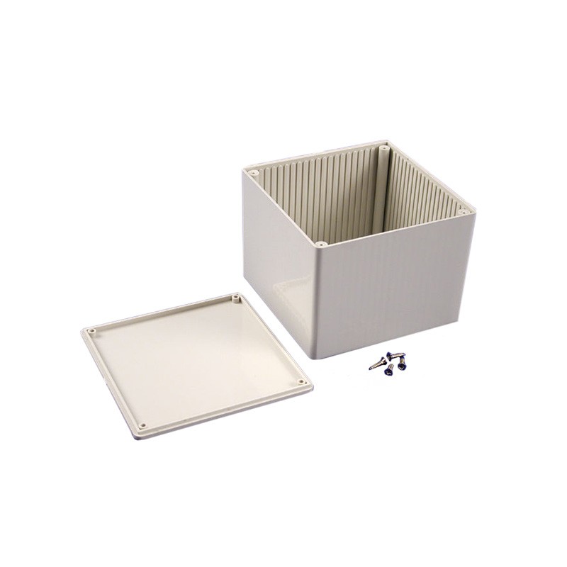 1 pcs : 1591VSGY - BOX PLASTIC GRAY 4.72'L X 4.72'W