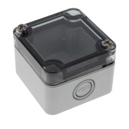 1 pcs : 137-455 - BOX PLASTIC GRAY/CLR