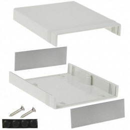 1 pcs : 1598CSGY - BOX PLASTIC GRAY 7.07'L X 6.06'W