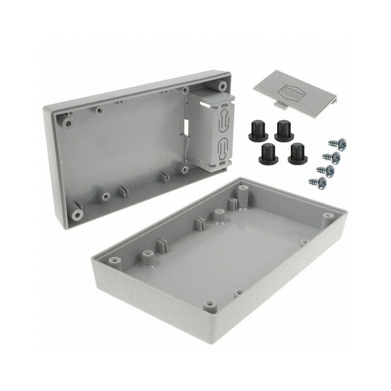 1 pcs : PBS-11327-G - BOX ABS GRAY 5.63'L X 3.25'W