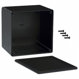 1 pcs : 1591VSBK - BOX PLASTIC BLK 4.72'L X 4.72'W