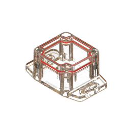 1 pcs : RBF22P04C10C - BOX PLASTIC CLR 2.05'L X 1.97'W