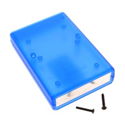 1 pcs : 1593NALTBU - BOX PLAS TRN BLU 4.38'L X 2.95'W