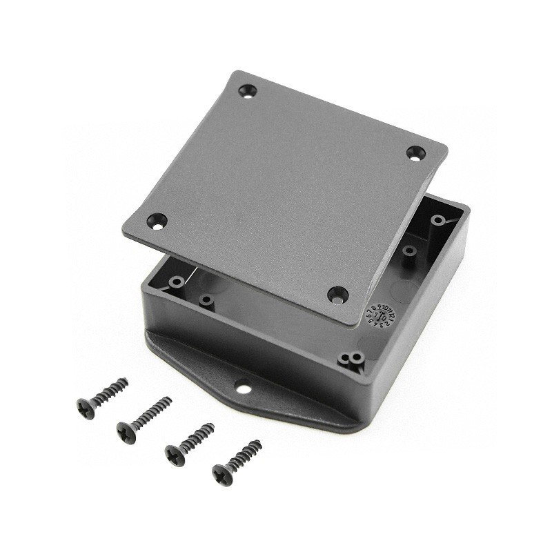 1 pcs : CU-1935-MB - BOX ABS BLACK 3.11'L X 3.1'W