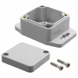 1 pcs : PN-1330-MB - BOX PLASTIC GRAY 2.06'L X 1.99'W