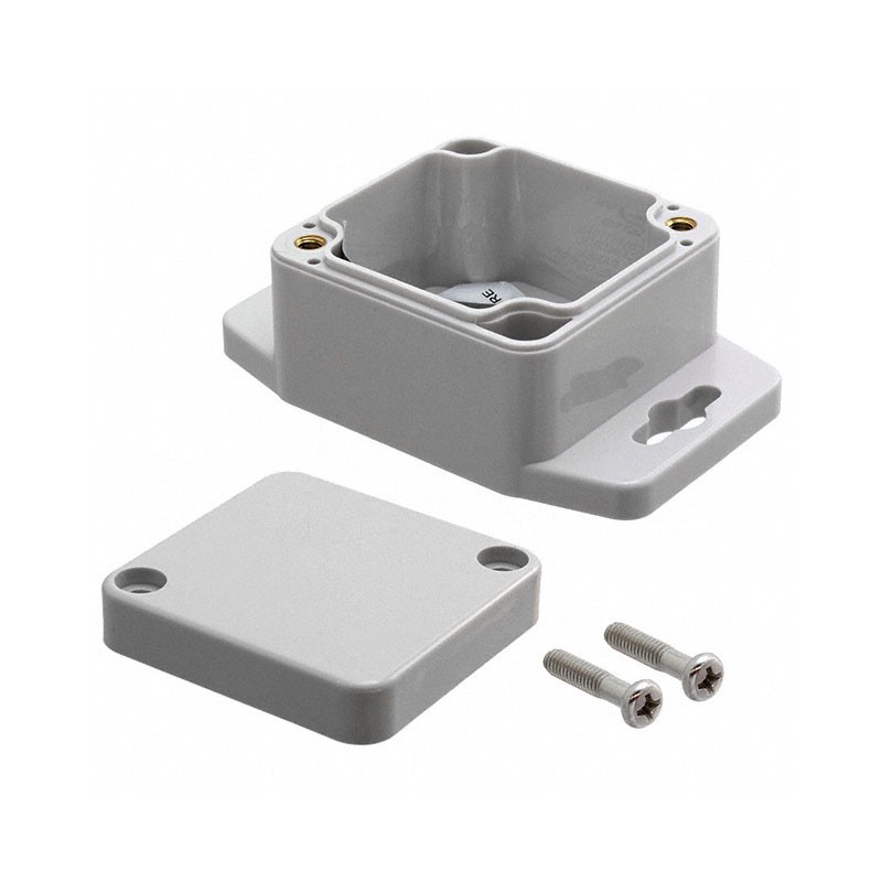 1 pcs : PN-1330-MB - BOX PLASTIC GRAY 2.06'L X 1.99'W