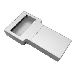 1 pcs : 1592ETSDGY - BOX PLASTIC GRAY 9.23'L X 5.12'W