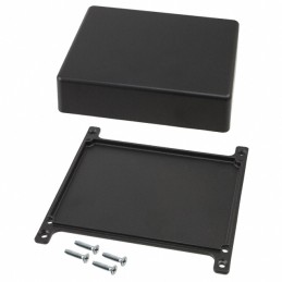 1 pcs : CU-5473-B - BOX ALUM BLACK 4.69'L X 3.69'W