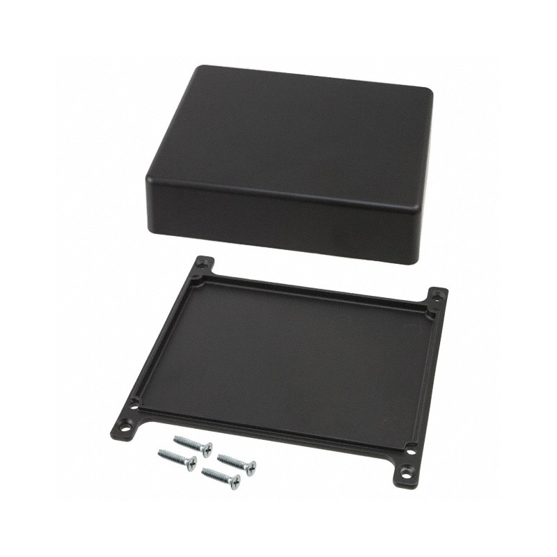 1 pcs : CU-5473-B - BOX ALUM BLACK 4.69'L X 3.69'W