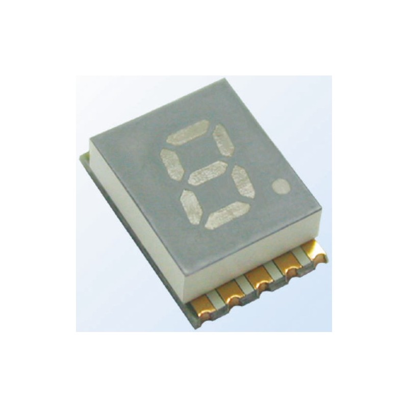 5 pcs - KCSC04-105 Kingbright 7-Segment LED Display, CC Red 27 mcd RH DP 10.2mm