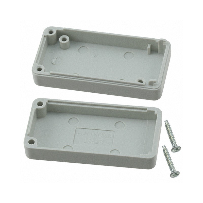 1 pcs : 1551BGY - BOX ABS GRAY 1.97'L X 0.98'W