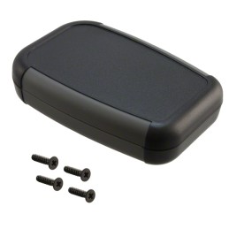 1 pcs : 1553AABK - BOX ABS BLACK 2.95'L X 1.97'W