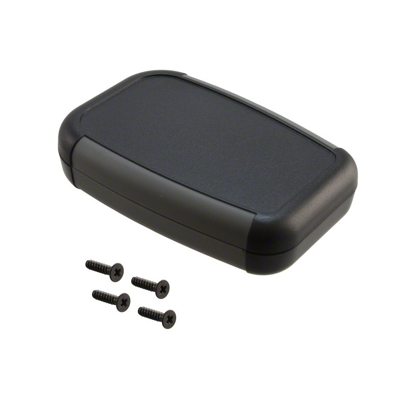 1 pcs : 1553AABK - BOX ABS BLACK 2.95'L X 1.97'W