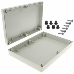 1 pcs : PS-11553-G - BOX ABS GRAY 6.88'L X 4.88'W