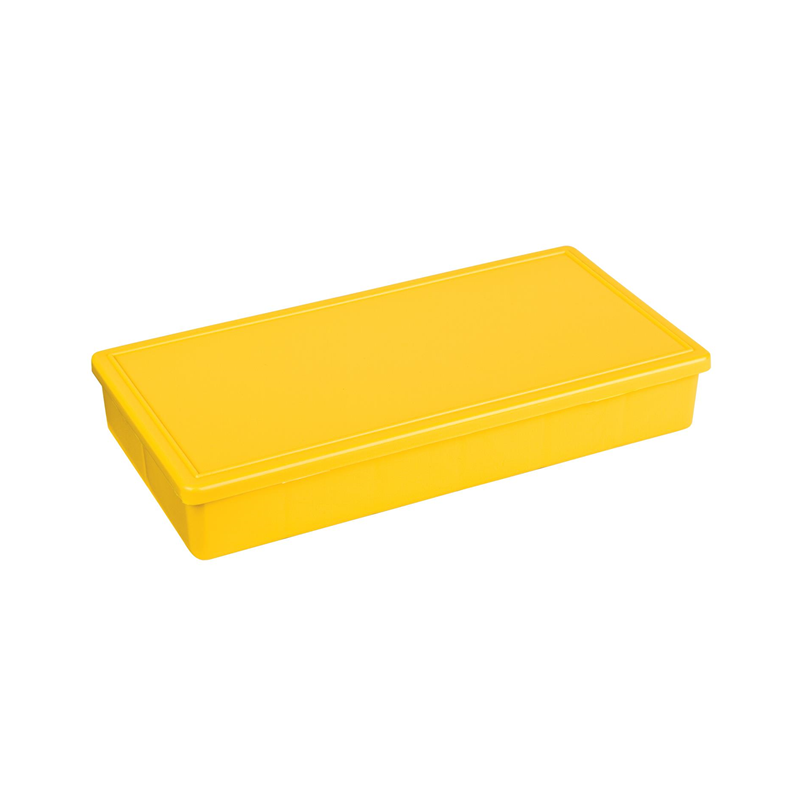 1 pcs : 6696TF - BOX PLASTIC YELLOW 8'L X 4'W