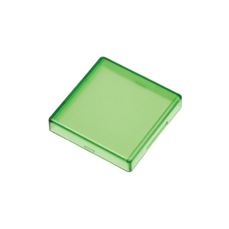 5 pcs - Panel Mount Indicator Lens Square Style, Green, 29mm Long