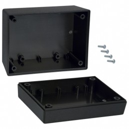 1 pcs : 133,BK - BOX ABS BLACK 4.38'L X 3.25'W