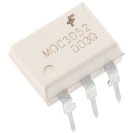 5 pcs - onsemi, MOC3052M Triac Output Optocoupler, Through Hole, 6-Pin PDIP