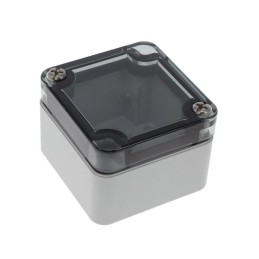 1 pcs : 130-455 - BOX PLASTIC GRAY/CLR