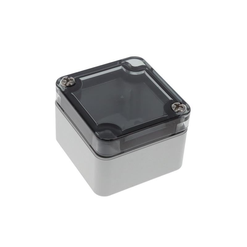 1 pcs : 130-455 - BOX PLASTIC GRAY/CLR