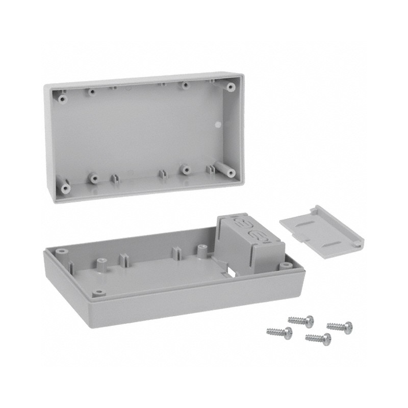 1 pcs : 252,GY - BOX ABS GRAY 5.62'L X 3.25'W