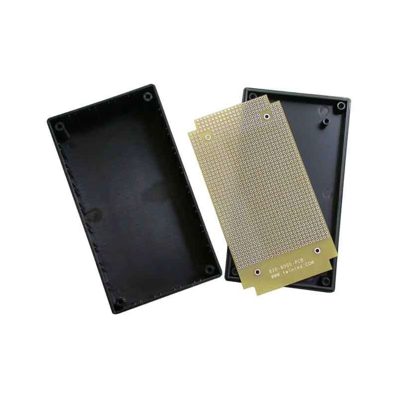 1 pcs : B20-8000 - BOX ABS BLACK 5.3'L X 2.9'W