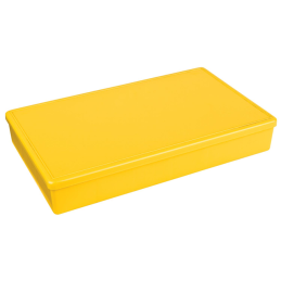 1 pcs : 6714TF - BOX PLAS YELLOW 10.5'L X 6.19'W