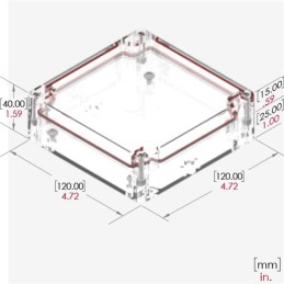1 pcs : RB55P06C10C - BOX PLASTIC CLEAR