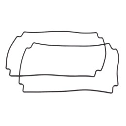 1 pcs : 1590Z162G - GASKET FOR 1590Z SERIES