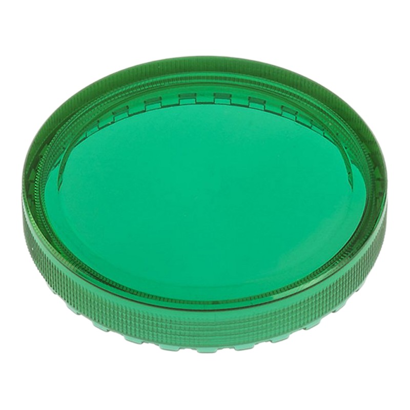5 pcs - EAO Green Round Flat Push Button Indicator Lens for Use with 04 Series Push Button