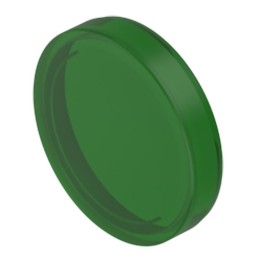 5 pcs - EAO Green Round Flat Push Button Indicator Lens for Use with 04 Series Push Button