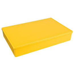 1 pcs : 6722TF - BOX PLAS YELLOW 13.75'L X 8.5'W