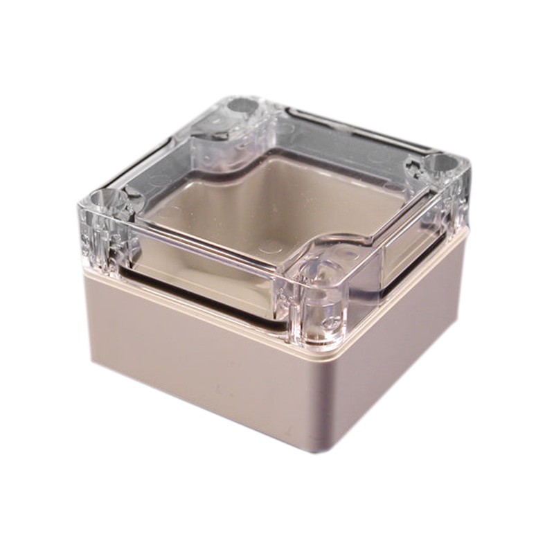 1 pcs : 1554B2GYCL - BOX PC GRAY/CLR 2.56'L X 2.56'W