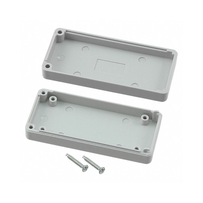 1 pcs : 1551CGY - BOX ABS GRAY 2.56'L X 1.18'W