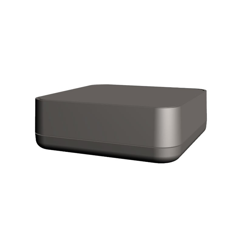 1 pcs : S3A-303010 - BOX ABS BLACK 3'L X 3'W