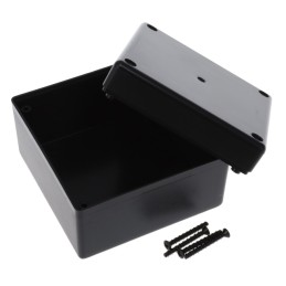 1 pcs : CU-1472 - BOX ABS BLACK 3.1'L X 3.1'W