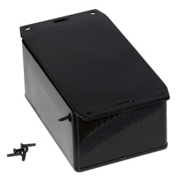 1 pcs : 1591TSFLBK - BOX PLASTIC BLK 4.72'L X 3.16'W