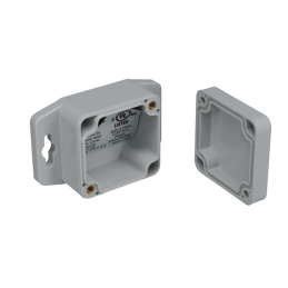 1 pcs : PN-1330-AMB - BOX PLASTIC GRAY 2.05'L X 1.97'W