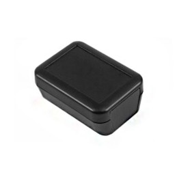 1 pcs : 1552D1BK - BOX ABS BLACK 2.76'L X 1.97'W