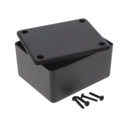 1 pcs : CU-744 - BOX PLASTIC BLACK 3'L X 2.5'W
