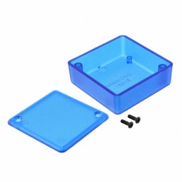 1 pcs : 1551RTBU - BOX ABS TRN BLUE 1.97'L X 1.97'W