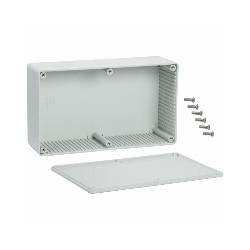 1 pcs : 1591EGY - BOX PLASTIC GRAY 7.48'L X 4.33'W