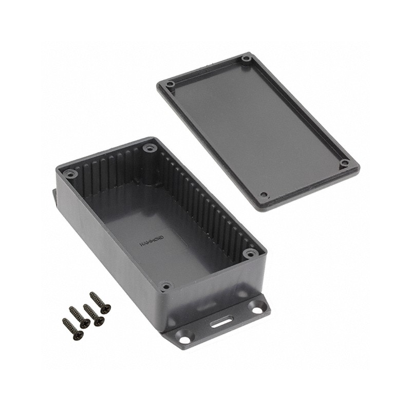 1 pcs : 1591BF2SBK - BOX PLASTIC BLACK 4.4'L X 2.44'W