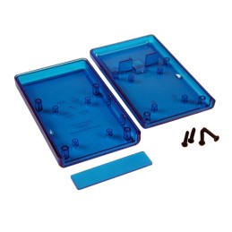 1 pcs : 1593TTBU - BOX PLAS TRN BLU 4.41'L X 2.62'W