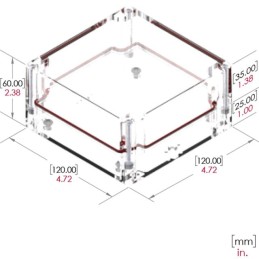 1 pcs : RB55P14C10C - BOX PLASTIC CLEAR