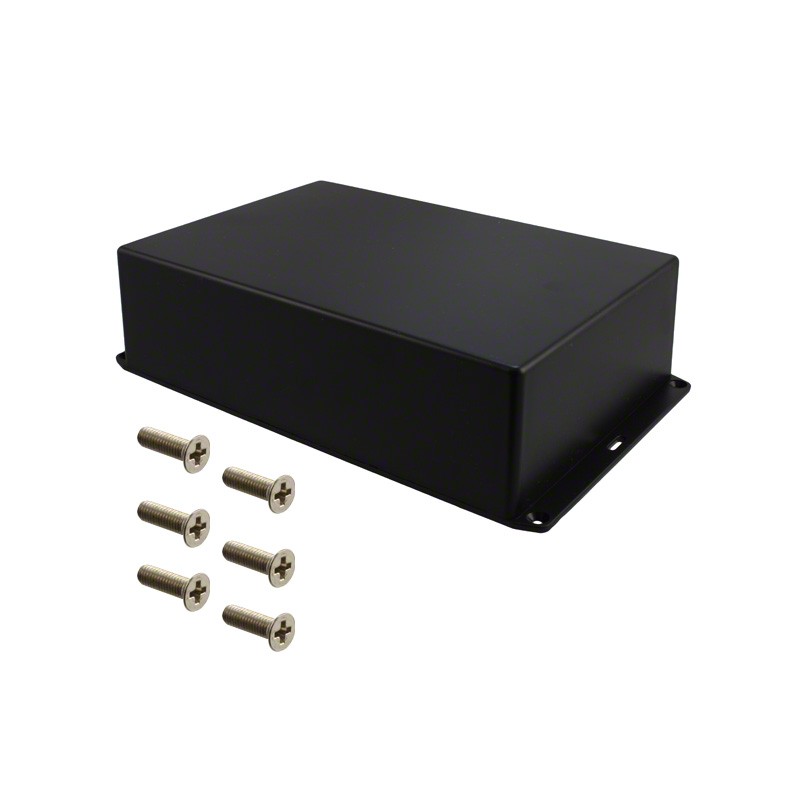 1 pcs : 1591XXFFLBK - BOX PLASTIC BLACK 8.7'L X 5.91'W