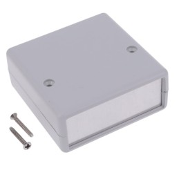 1 pcs : 1593KALGY - BOX PLASTIC GRAY 2.65'L X 2.61'W