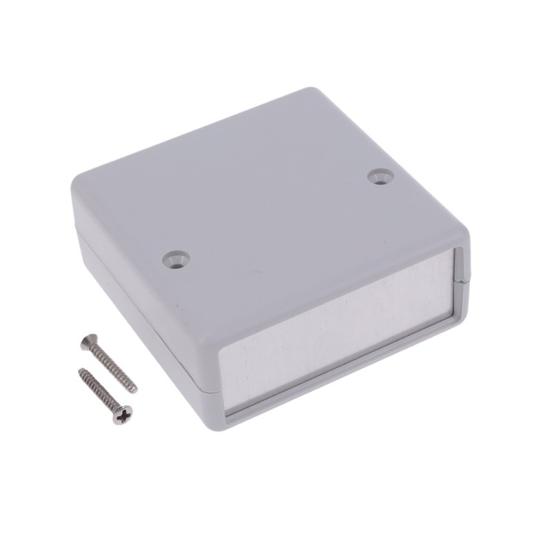 1 pcs : 1593KALGY - BOX PLASTIC GRAY 2.65'L X 2.61'W