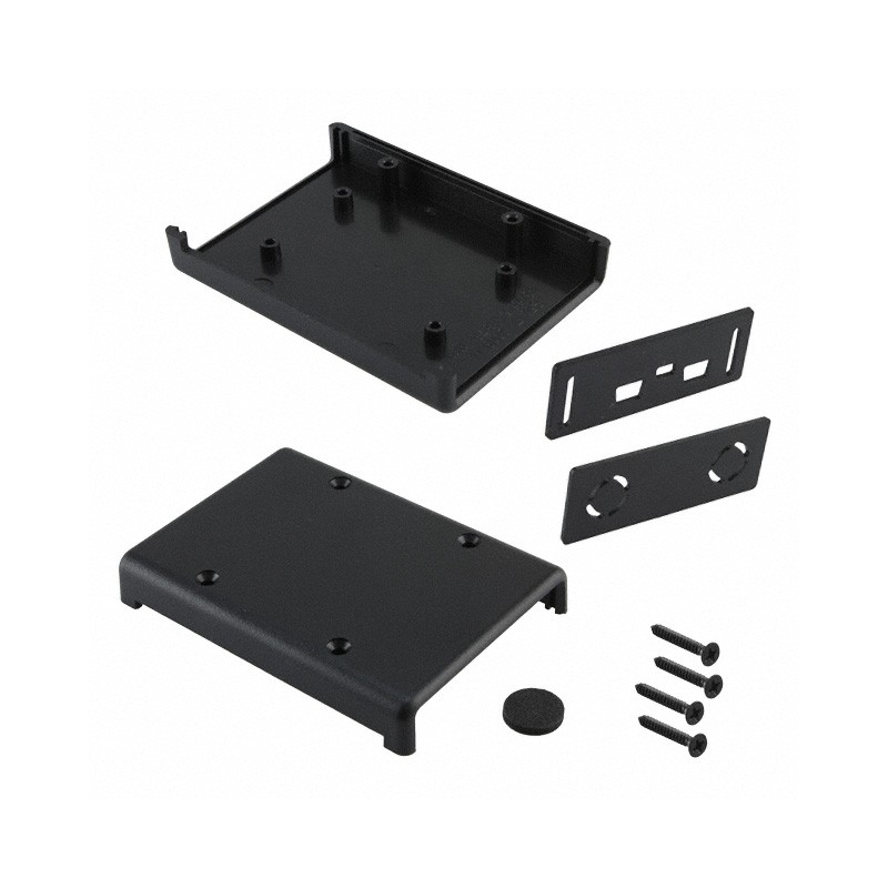 1 pcs : FBB-3665 - BOX ABS BLACK 3.62'L X 2.62'W