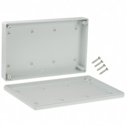 1 pcs : 1599KSGY - BOX PLASTIC GRAY 8.66'L X 5.51'W